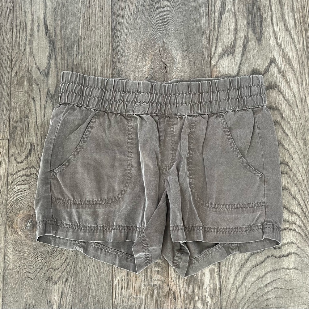 Athleta Women's Olive Gray Drawstring Shorts